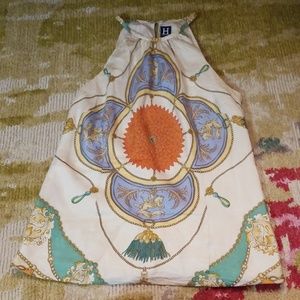 Hilfiger high neck print blouse sleeveless